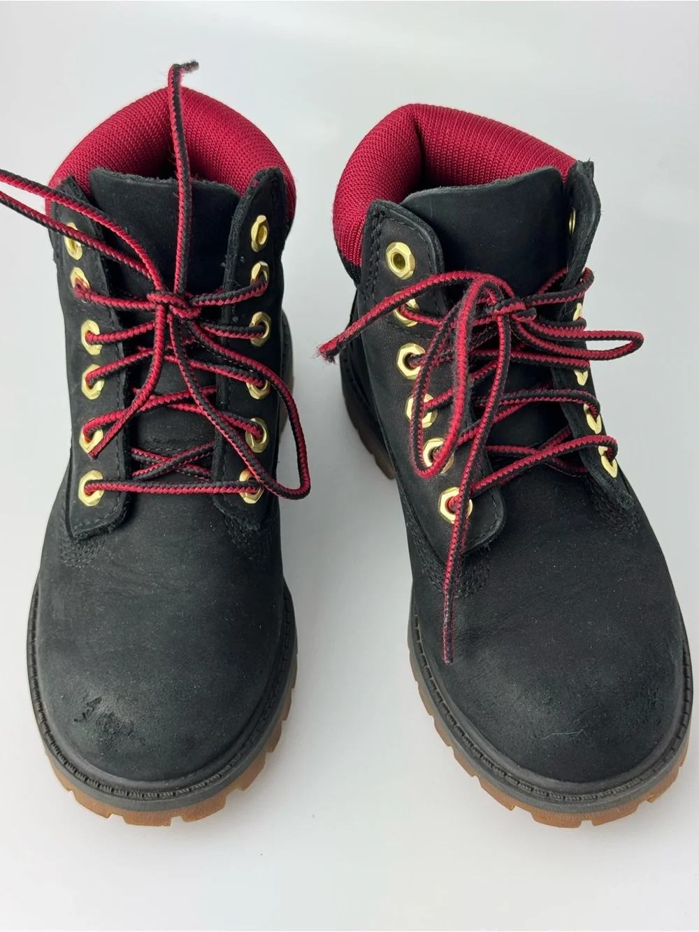 Timberland Black Red Boots - Kids 11